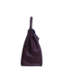 Kelly 35 in Clemence Raisin, side view